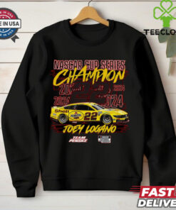Youth Team Penske Red Joey Logano 2024 NASCAR Cup Series Champion Signature T Shirt