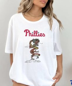 Youth Tiny Turnip White Philadelphia Phillies 2024 Year of The Dragon T Shirt