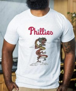 Youth Tiny Turnip White Philadelphia Phillies 2024 Year of The Dragon T Shirt