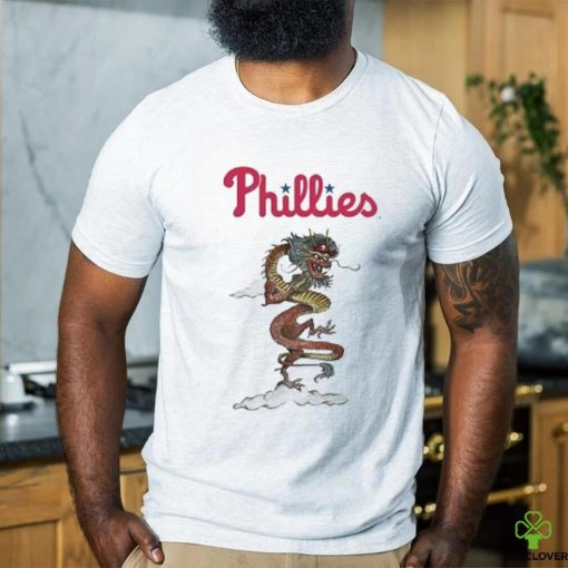 Youth Tiny Turnip White Philadelphia Phillies 2024 Year of The Dragon T Shirt