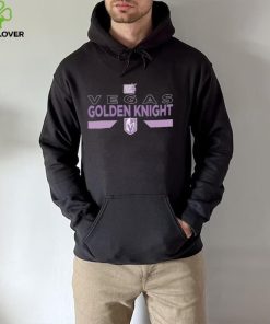 Youth Vegas Golden Knights Levelwear Black Hockey Fights Cancer Podium Fleece Shirt