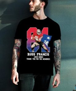 Russ Francis 1953 2023 Patriots Thank You For The Memories T Shirt