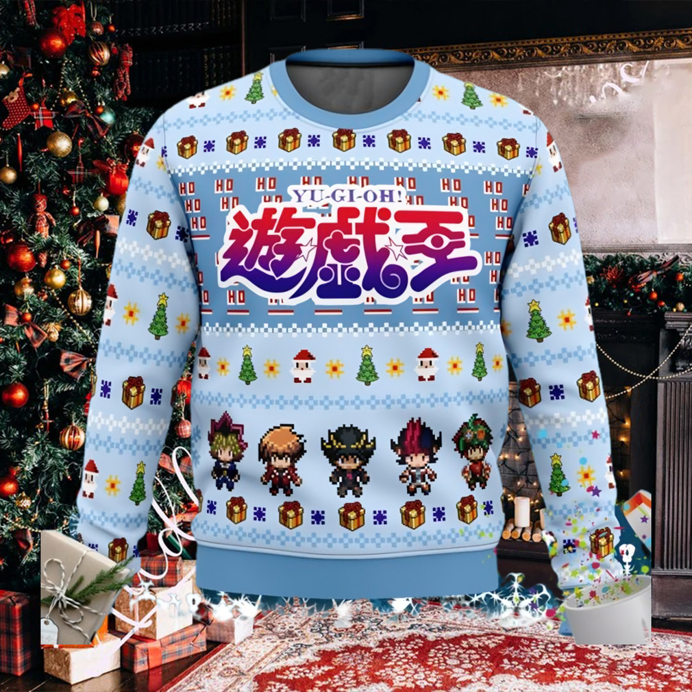 Yu Gi Oh Character Sprites Ugly Christmas Sweater Yu Gi Oh Character Sprites Ugly Christmas Sweater