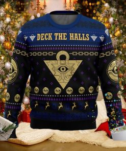 Yu Gi Oh Millennium Eye Deck The Halls Ugly Christmas Sweater