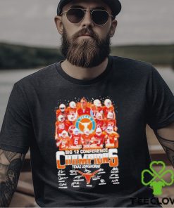 Texas Longhorns Team Big 12 Conference Champions Signatures T Shirt 2 Texas Longhorns Team Big 12 Conference Champions Signatures T Shirt