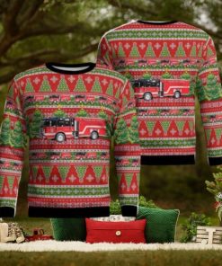 Yukon Fire Department AOP Ugly Sweater Holiday Sweater For Men And Women