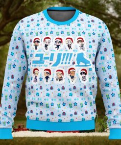 Yuri on Ice Cute Chibi Ugly Christmas Sweater