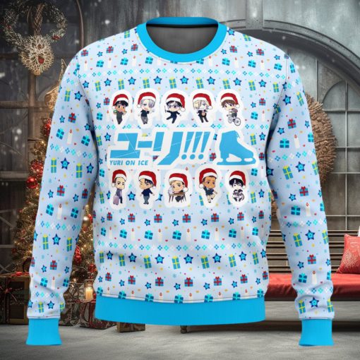 Yuri on Ice Cute Chibi Ugly Christmas Sweater