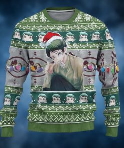 Yushiro Red Demon Slayer Chibi Demon Slayer Ugly Christmas Sweater