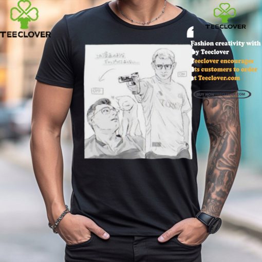 Yusuf Dikeç Turkish sport shooter Olympics 2024 with cat comic shirt