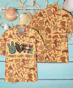 Peace Love Texas Aloha Hawaiian Shirts For Men For Women