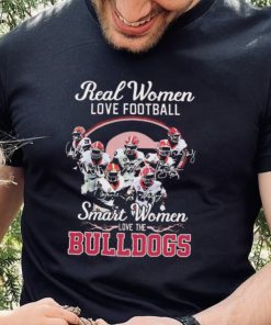 Real Women Love Football Signature Smart Women Bulldogs Shirt 1 Real Women Love Football Signature Smart Women Bulldogs Shirt