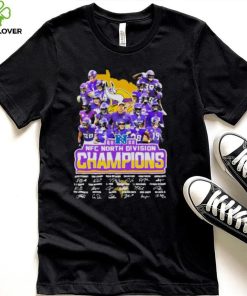 Minnesota Vikings 2022 NFC North Division Champions Signatures Shirt