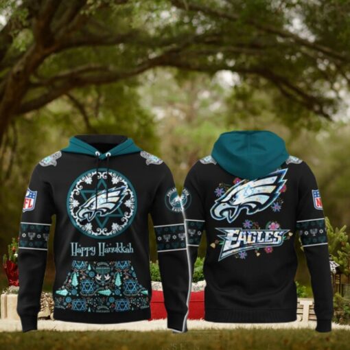 Philadelphia Eagles Happy Hanukkah Holiday 2024 Hoodie