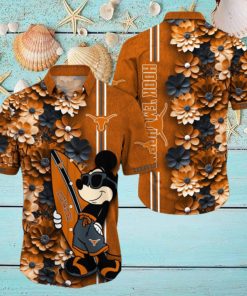 Texas Longhorns Aloha Mick Pattern Hawaiian Shirt For Fans