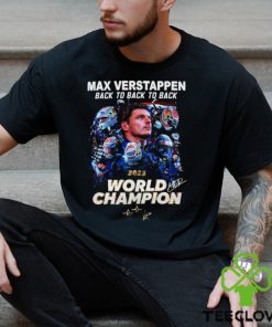 Max Verstappen Back To Back To Back 2023 World Champion T Shirt