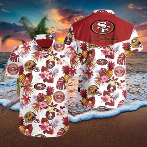 Tropical Plant San Francisco 49ers Hawaiian Shirt Summer Button Up