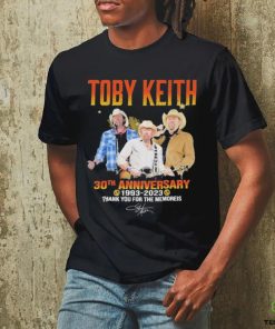 Toby Keith 30th Anniversary 1993 2023 Thank You For The Memories signature Shirt