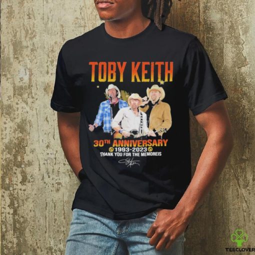 Toby Keith 30th Anniversary 1993 2023 Thank You For The Memories signature Shirt