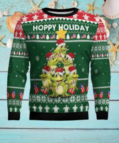 Frog Christmas Tree Ugly Christmas Sweater