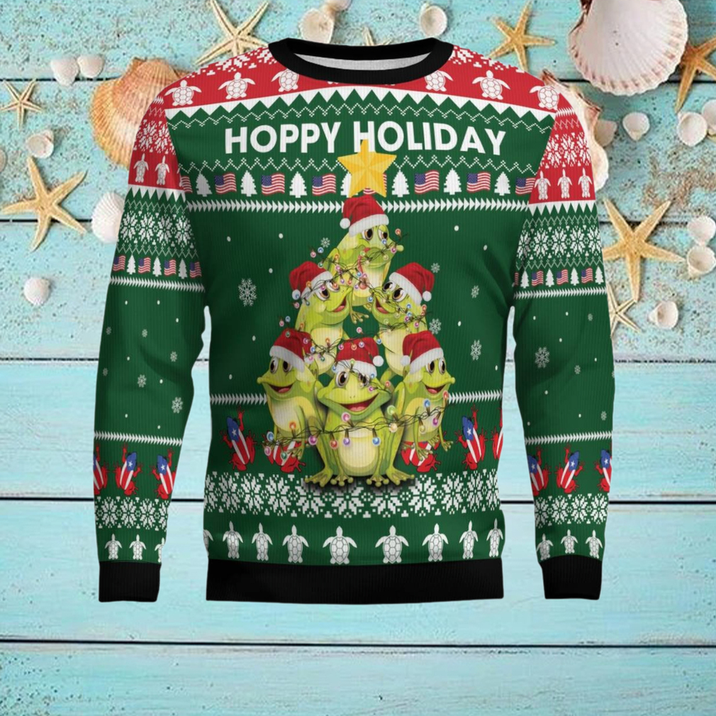 Frog Christmas Tree Ugly Christmas Sweater Frog Christmas Tree Ugly Christmas Sweater