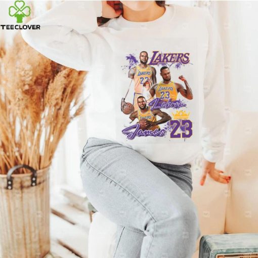 Lebron James T hoodie, sweater, longsleeve, shirt v-neck, t-shirt, 23 Lakers Shirt, Los Angeles Lakers Shirt, NBA Team Lakers T Shirt