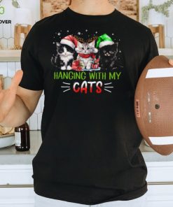 Hanging With My Cats Cute Christmas Cat Classic T Shirt