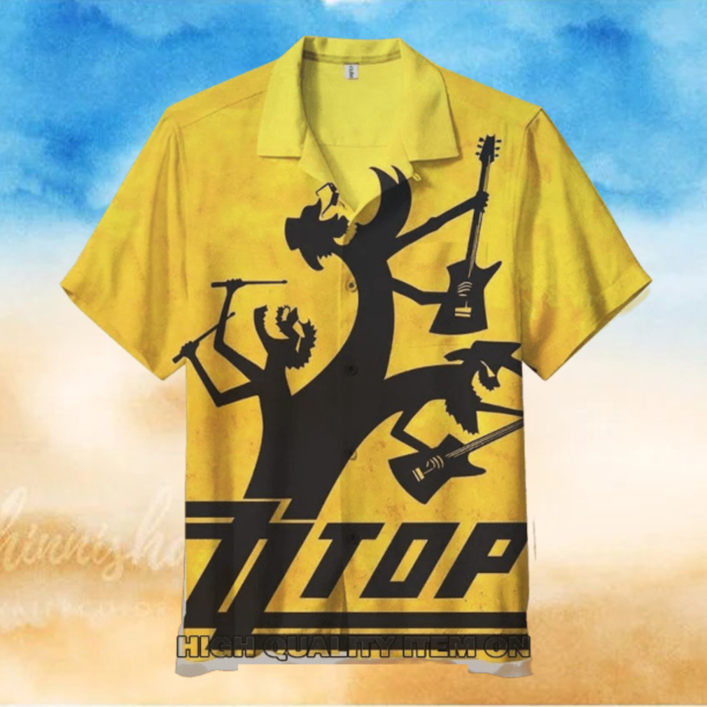 ZZ Top Goin 50 Short Sleeve Hawaiian Shirt ZZ Top Goin 50 Short Sleeve Hawaiian Shirt