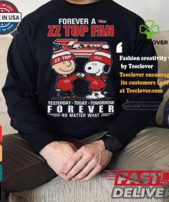 ZZ Top Snoopy Forever Fan No Matter What Yesterday Today Tomorrow Shirt