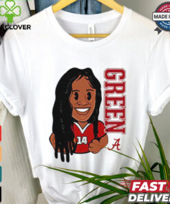 Zaay Green Alabama Crimson Tide cartoon shirt