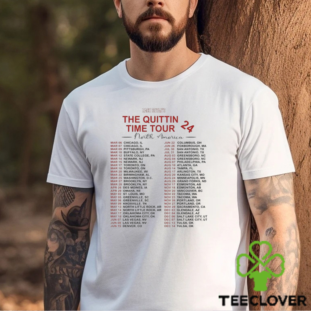 Zach Bryan 2024 The Quittin Time Tour Shirt Zach Bryan 2024 The Quittin Time Tour Shirt