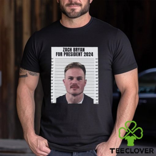 Zach Bryan Mugshot For President 2024 Shirt