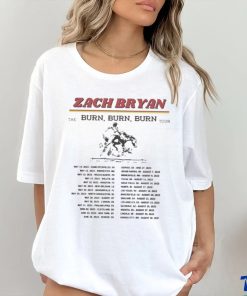 Zach Bryan The Burn, Burn, Burn Tour 2023 Shirt