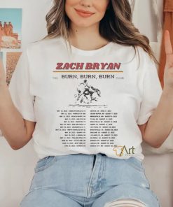 Zach Bryan The Burn, Burn, Burn Tour 2023 Shirt 2 Zach Bryan The Burn, Burn, Burn Tour 2023 Shirt