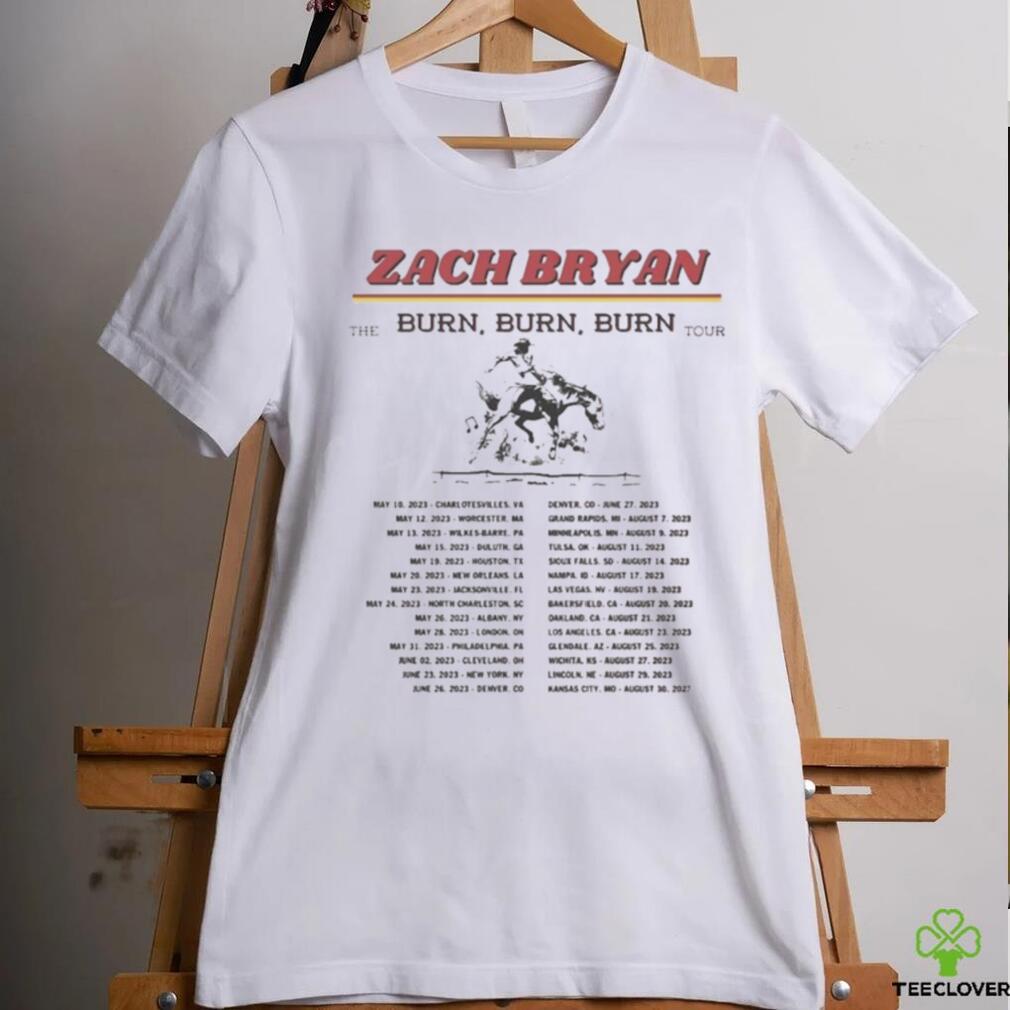 Zach Bryan The Burn, Burn, Burn Tour 2023 Shirt Zach Bryan The Burn, Burn, Burn Tour 2023 Shirt