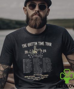 Zach Bryan The Quittin Time Tour 2024 Front And Back Shirt Vintage Country Music Sweatshirt Shirt