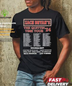 Zach Bryan’s the Quittin Time Tour 2024 Schedule Shirt 1 Zach Bryan’s the Quittin Time Tour 2024 Schedule Shirt