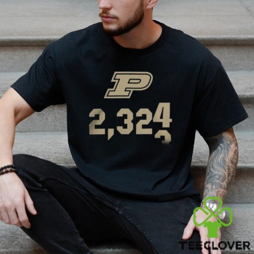 Zach Edey Just Tall 15 Purdue All Time Leading Scorer Ticker 2324 Tees shirt