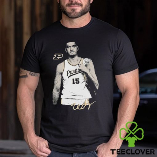 Zach Edey Purdue Boilermakers basketball signature potrait hoodie, sweater, longsleeve, shirt v-neck, t-shirt