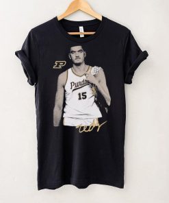 Zach Edey signature portrait shirt