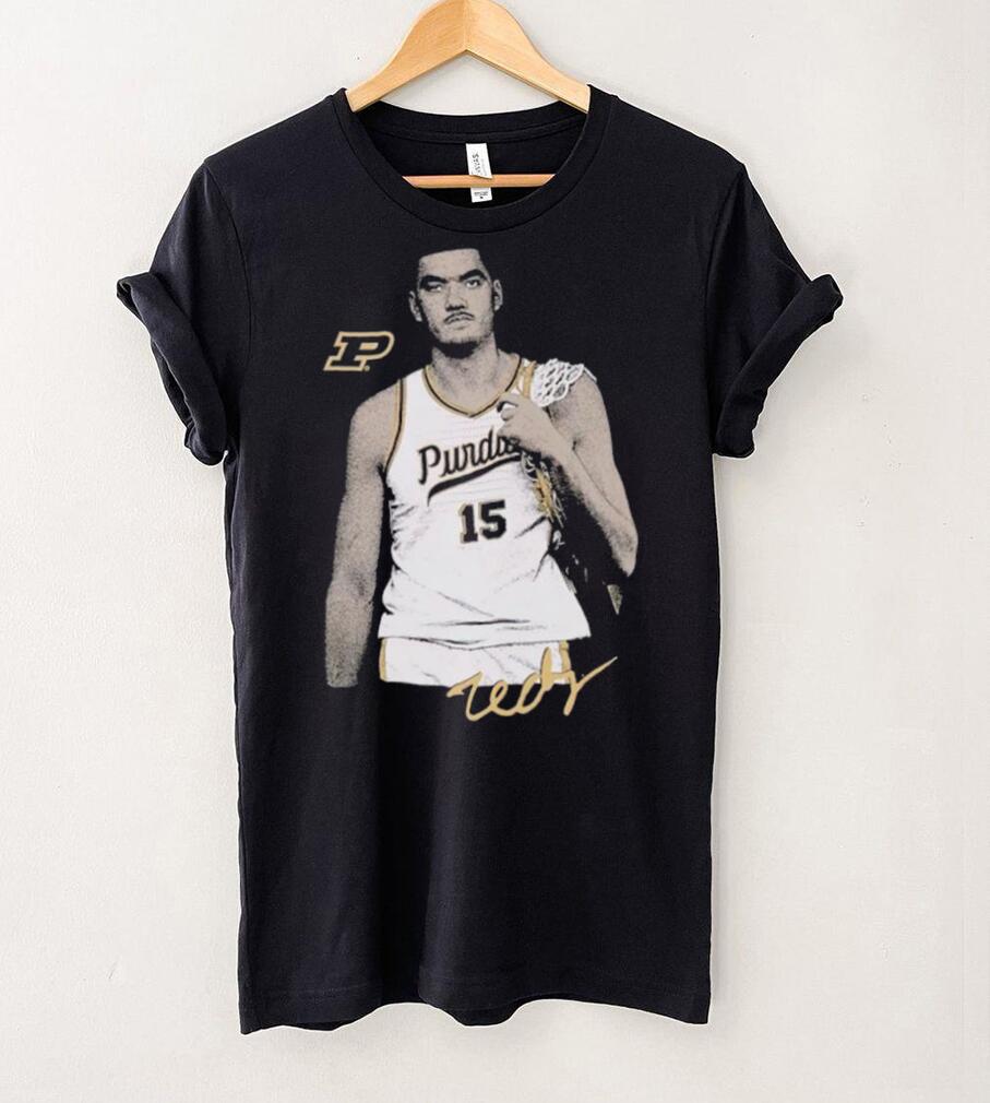 Zach Edey signature portrait shirt Zach Edey signature portrait shirt