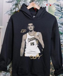 Zach Edey signature portrait shirt