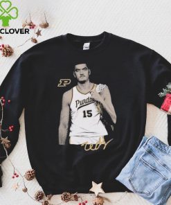 Zach Edey signature portrait shirt