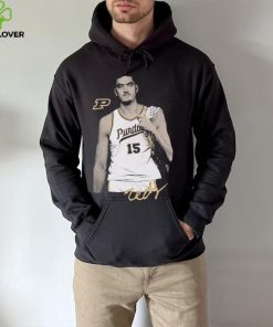 Zach Edey signature portrait shirt