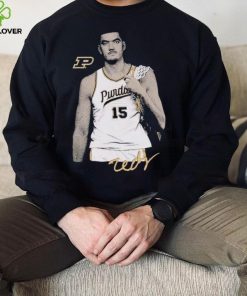 Zach Edey signature portrait shirt