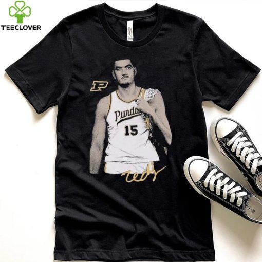 Zach Edey signature portrait shirt