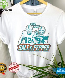 Zach Sieler and Christian Wilkins Miami Dolphins football players retro shirt