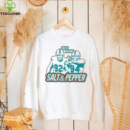 Zach Sieler and Christian Wilkins Miami Dolphins football players retro hoodie, sweater, longsleeve, shirt v-neck, t-shirt