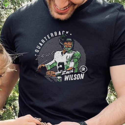 Zach Wilson New York Jets Dots Quarterback Signature Shirt