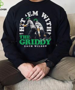 Zach Wilson New York Jets Hit ‘Em With The Griddy Signature Shirt